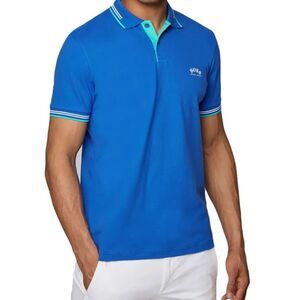 Hugo Boss Blue Polo Shirt, Slim Fit, Size S